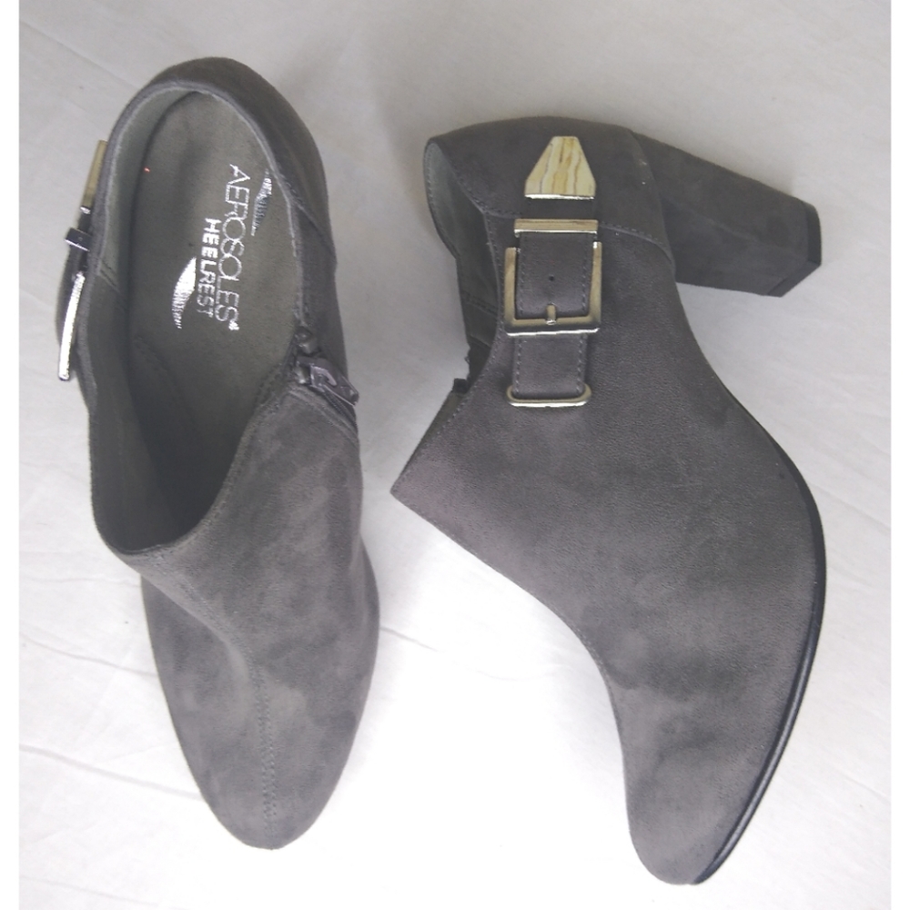 Aerosoles Heelrest Gray Effortless Bootie SZ 9.5